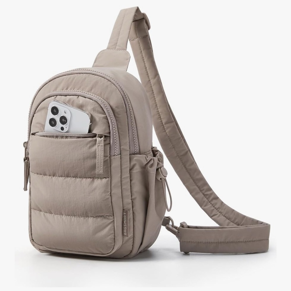 Bagsmart Beige Crossbody Bag